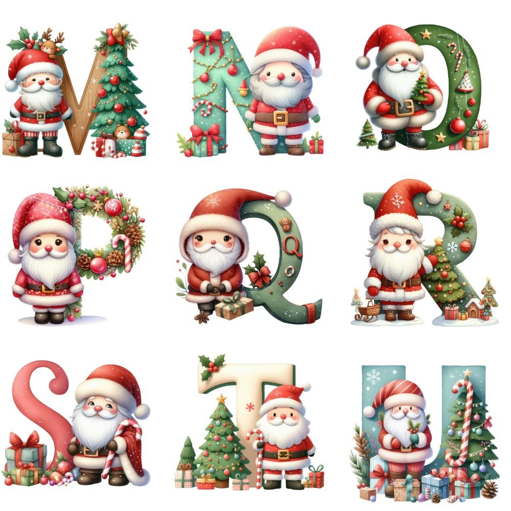 Personalized Initial Name Ceramic Christmas Ornament Default Title Ornaments and Accents Giftinum