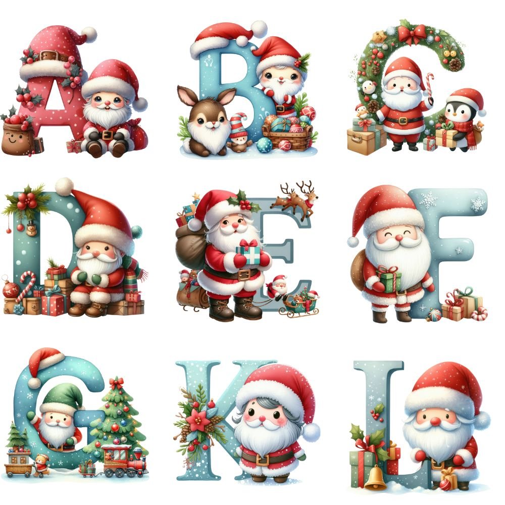 Personalized Initial Name Ceramic Christmas Ornament Default Title Ornaments and Accents Giftinum