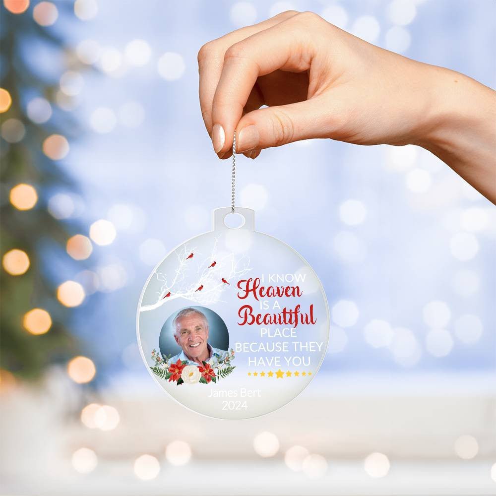 Personalized Memorial Loss Acrylic Ornament Default Title Giftinum