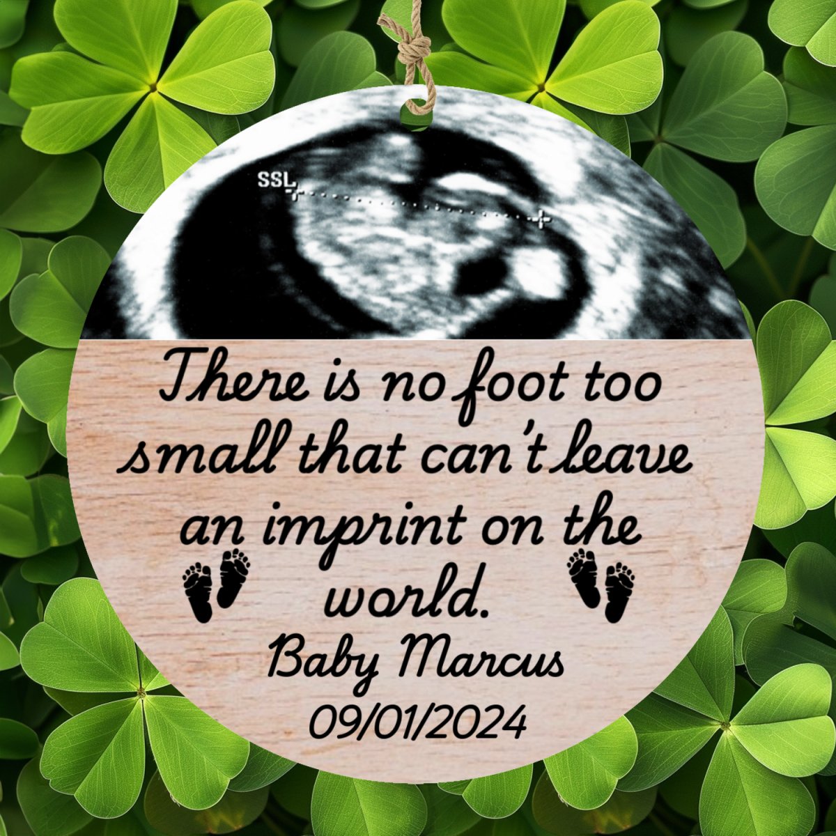 Personalized Miscarriage Baby Loss Wood Ornament Default Title Ornaments and Accents Giftinum