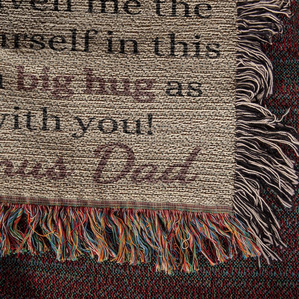 Photo Upload Badass Bonus Daughter Woven Blanket Default Title blanket Giftinum