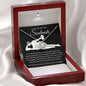Smokin' Hot Soulmate Necklace- I may not be 14K White Gold Finish / Luxury Box w/LED Jewelry Giftinum
