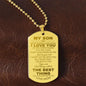 Son Engraved Necklace - Never Forget 18k Yellow Gold Finish / No Jewelry Giftinum