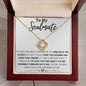 Soulmate Love Knot Necklace | Turn back time 14K White Gold Finish / Standard Box Jewelry Giftinum