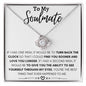 Soulmate Love Knot Necklace | Turn back time 14K White Gold Finish / Standard Box Jewelry Giftinum