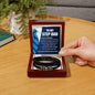 Step Dad - Always Remember Bracelett Two Tone Box Jewelry Giftinum