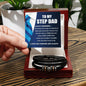 Step Dad - Always Remember Bracelett Luxury Box w/LED Jewelry Giftinum