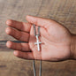 Step Up Dad Cross Necklace - You stepped up! Two Tone Box Jewelry Giftinum