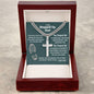 Step Up Dad Cross Necklace - You stepped up! Luxury Box w/LED Jewelry Giftinum