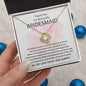 Thank you for being my bridesmaid Necklace 18K Yellow Gold Finish / Two-Toned Box Jewelry Giftinum