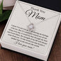 Thank You Mom Necklace - You're The World 14K White Gold Finish / Two-Toned Box Jewelry Giftinum