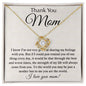 Thank You Mom Necklace - You're The World 18K Yellow Gold Finish / Two-Toned Box Jewelry Giftinum