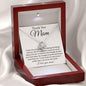 Thank You Mom Necklace - You're The World 14K White Gold Finish / Luxury Box w/LED Jewelry Giftinum