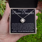 The Best Bonus Daughter - Family isn't about blood 14K White Gold Finish / Standard Box Jewelry Giftinum