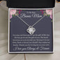 To Bonus Mom - Gift of Life 14K White Gold Finish / Standard Box Jewelry Giftinum