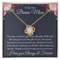 To Bonus Mom - Gift of Life 14K White Gold Finish / Standard Box Jewelry Giftinum