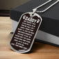 To Dad From Baby Angel Dog Tag - God though I was special Military Chain (Silver) / No Jewelry Giftinum