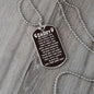 To Dad From Baby Angel Dog Tag - God though I was special Military Chain (Silver) / No Jewelry Giftinum