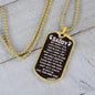 To Dad From Baby Angel Dog Tag - God though I was special Military Chain (Silver) / No Jewelry Giftinum