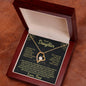 To Daughter Forever Love Necklace | Love & Protect you 14k White Gold Finish / Standard Box Jewelry Giftinum