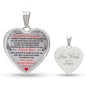 To Daughter Heart Necklace | Hard to find the words Luxury Necklace (Silver) / Yes Jewelry Giftinum
