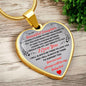 To Daughter Heart Necklace | Hard to find the words Luxury Necklace (Gold) / No Jewelry Giftinum