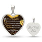 To Daughter Heart Necklace Love Dad Luxury Necklace (Silver) / Yes Jewelry Giftinum