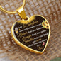 To Daughter Heart Necklace Love Dad Luxury Necklace (Gold) / No Jewelry Giftinum