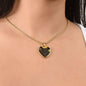 To Daughter Heart Necklace Love Dad Luxury Necklace (Silver) / No Jewelry Giftinum