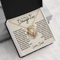 To Daughter - Never Forget 18K Yellow Gold Finish / Two-Toned Box Jewelry Giftinum