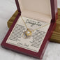 To Daughter - Never Forget 18K Yellow Gold Finish / Luxury Box w/LED Jewelry Giftinum