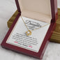 To Daughter Personalized Name - Never forget that I love you. 18K Yellow Gold Finish / Luxury Box w/LED Jewelry Giftinum