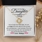 To Daughter Personalized Name - Never forget that I love you. 18K Yellow Gold Finish / Two-Toned Box Jewelry Giftinum
