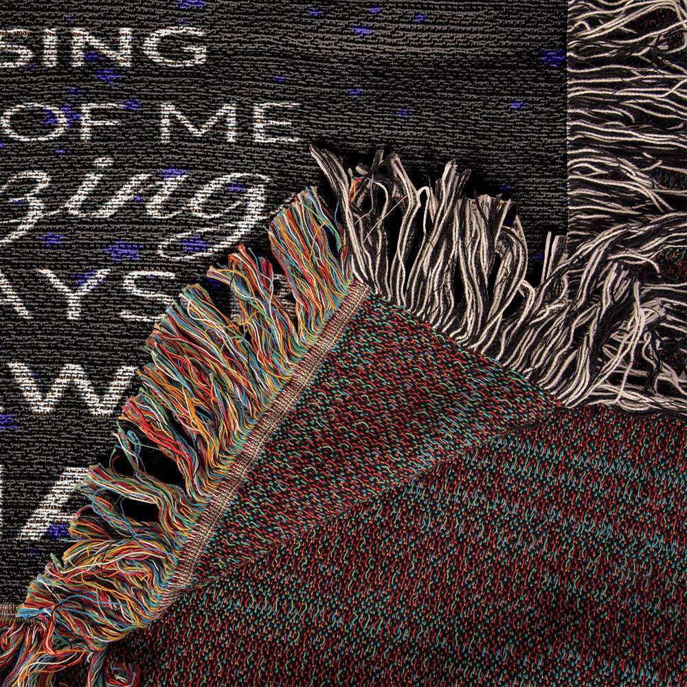 To Grandson Woven Blanket from Grandma - Bond knows no distance Default Title Jewelry Giftinum