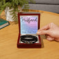 To Husband Bracelet - As we mourn the loss Two Tone Box Jewelry Giftinum