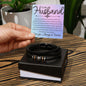 To Husband Bracelet - As we mourn the loss Two Tone Box Jewelry Giftinum