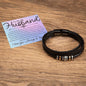 To Husband Bracelet - As we mourn the loss Two Tone Box Jewelry Giftinum