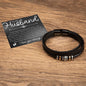 To Husband Bracelet - As we navigate this path Two Tone Box Jewelry Giftinum