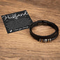 To Husband Bracelet - In moments when tears fall Two Tone Box Jewelry Giftinum