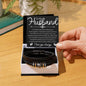 To Husband Bracelet - In moments when tears fall Two Tone Box Jewelry Giftinum