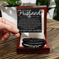 To Husband Bracelet - Let us lean on each other Luxury Box w/LED Jewelry Giftinum