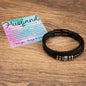 To Husband Bracelet - Please know I am here for you Two Tone Box Jewelry Giftinum