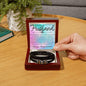 To Husband Bracelet - Please know I am here for you Two Tone Box Jewelry Giftinum