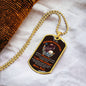 To My Badass Daughter Necklace | I am the storm Military Chain (Silver) / No Jewelry Giftinum