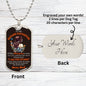 To My Badass Daughter Necklace | I am the storm Military Chain (Silver) / Yes Jewelry Giftinum