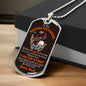 To My Badass Daughter Necklace | I am the storm Military Chain (Silver) / No Jewelry Giftinum
