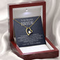 To My Beautiful Bride - Forever Together 18k Yellow Gold Finish / Luxury Box w/LED Jewelry Giftinum