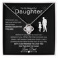 To My Beautiful Daughter Necklace - Believe in Yourself 14K White Gold Finish / Standard Box Jewelry Giftinum