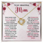 To My Beautiful Mom - Taught me from right and wrong 14K White Gold Finish / Luxury Box w/LED Light Jewelry Giftinum