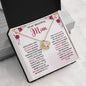 To My Beautiful Mom - Taught me from right and wrong 18K Yellow Gold Finish / Standard Box Jewelry Giftinum